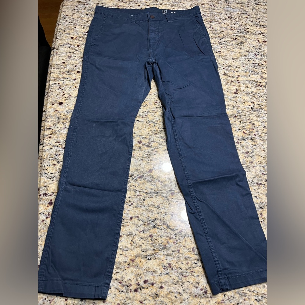 George Classic Navy Slim Trousers